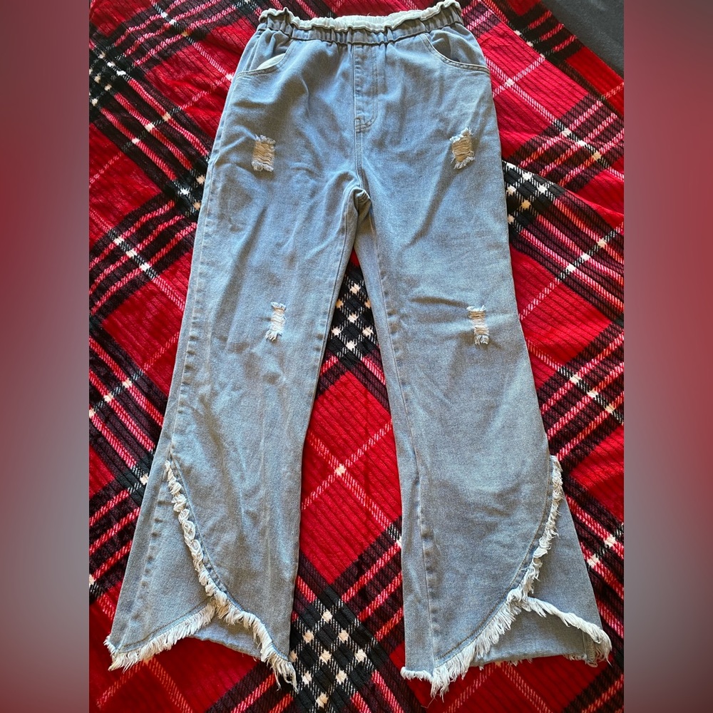 Shein high waisted flare jeans